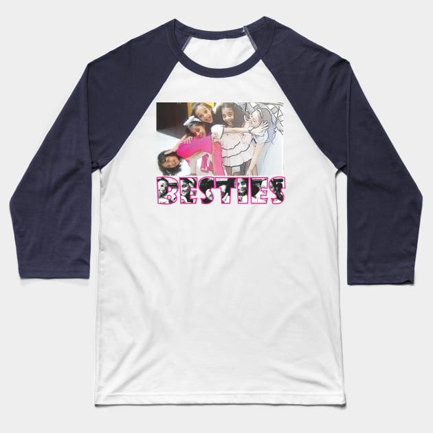 BESTIES customised Baseball T-Shirt by Artsecrets collection